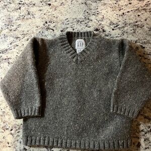 GAP baby Charcoal V-Neck Sweater